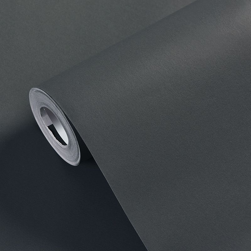 Solid-Colored Wallpaper Roll Simple Style Unpasted Living Room Wall Decor, 54.2-sq ft