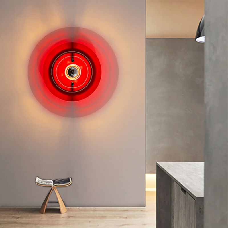 Multi-Layer Wall Sconce Lamp Nordic Acrylic 1-Light Bedroom Wall Light Fixture