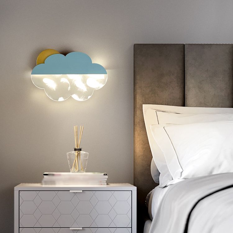 Metal Cloud Wall Lighting Fixtures Modern Style 1 Light Wall Lamps