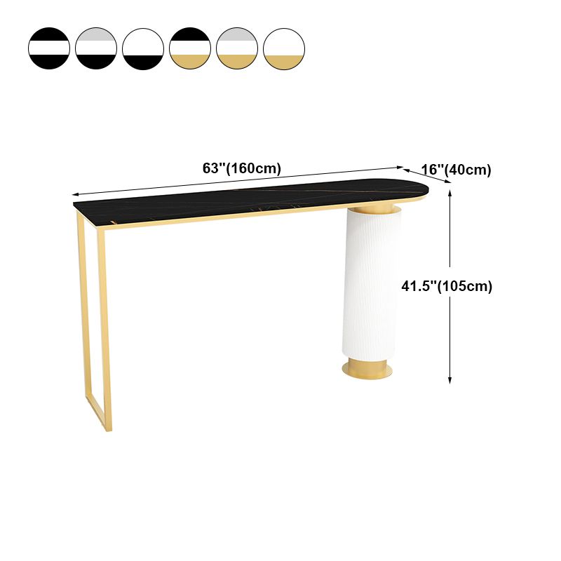 Table à manger du bar contemporain à double piédestal à hauteur de bar à hauteur