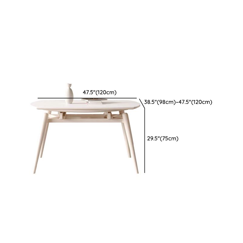 Modern 1/5/7/9 Pieces Furniture Sintered Stone Dining Set in White
