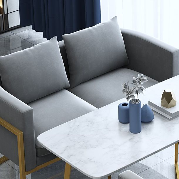 Gesinterde steen witte eettafel Luxe stijl vaste tafel voor eetkamer