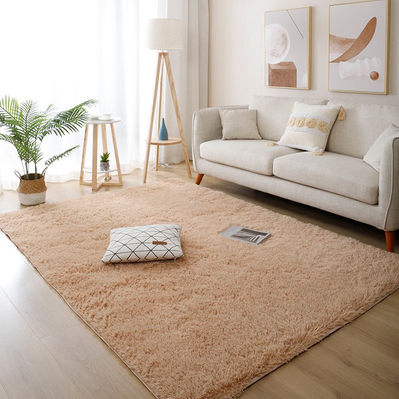 Simple Gradual Change Rug Polyester Modern Rug Stain Resistant Rug for Drawing Room