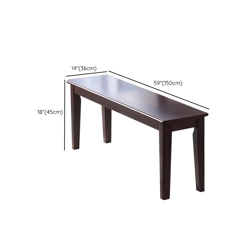 Traditional 1/2/5/6 Pieces Furniture Solid Wood Rectangle Dining Table Set in Brown