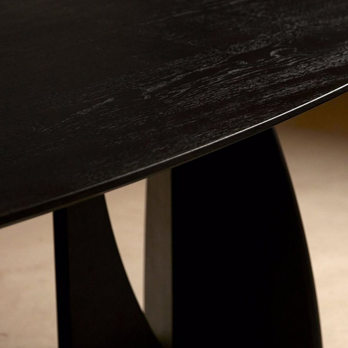 Pine Solid Wood Dining Table Double Pedestal Table for Kitchen