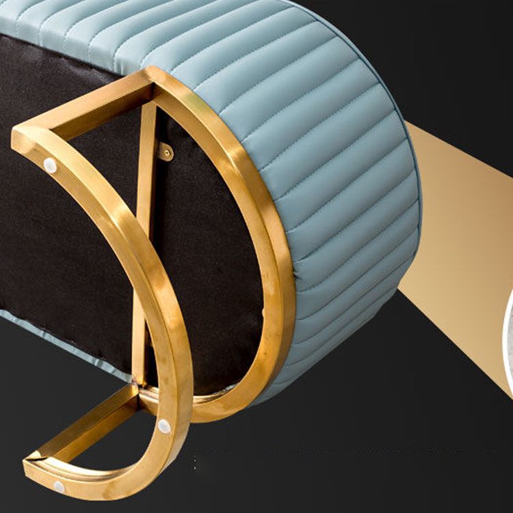 Modern Round Pouf Stain Resistant Velvet Pouf for Living Room