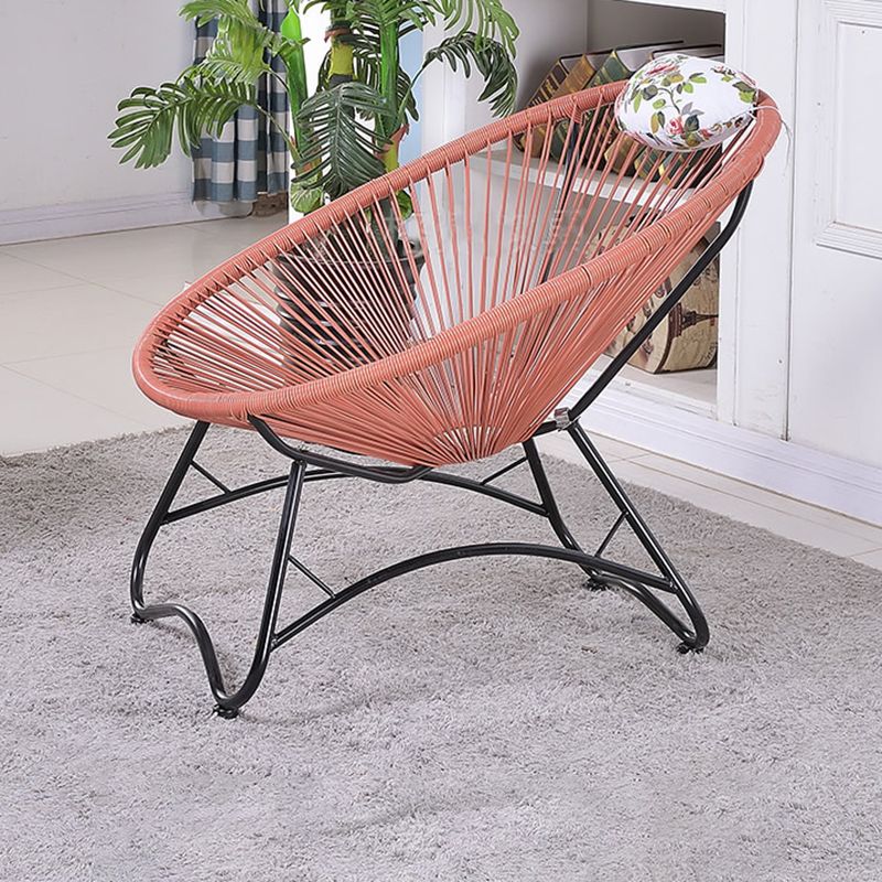 Iron Base Rocking Chair Lounge Simple Plastic Material Chair for Living Room