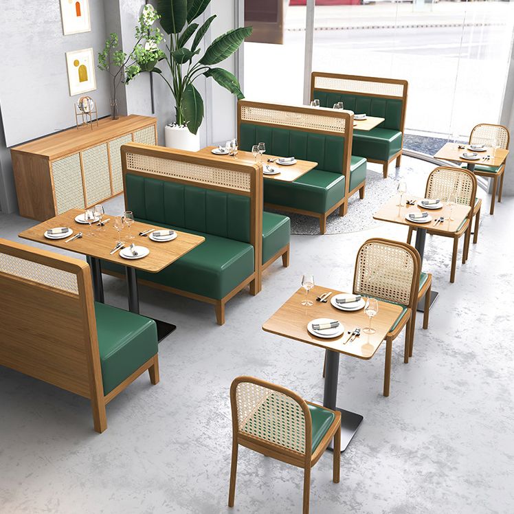 Colección de comedor de madera maciza Mesa de comedor de estilo industrial para el hogar