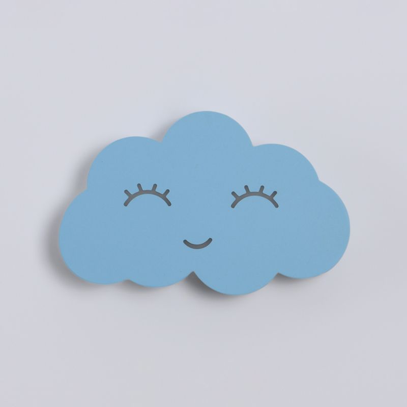 Stile per bambini unica sfumatura sfondata in metallo 1 illuminazione montata a parete