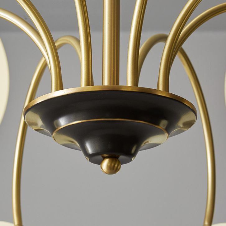 Café de lámparas de lámpara de vidrio contemporáneo Restaurante Multi colgante Luz