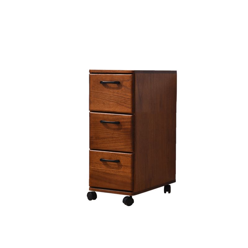Solid Wood Accent Chest with Drawers 23.62" Wide Chest on Wheels