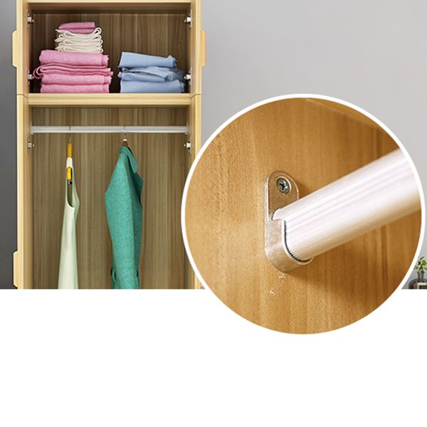 Contemporary Style Wardrobe Armoire Wood Wardrobe Closet for Bedroom