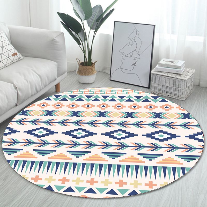 Unieke Boheemse vloerkleed multi-kleuren naadloos patroon tapijt wasbaar anti-slip huisdiervriendelijk gebied tapijt voor kamerdecoratie