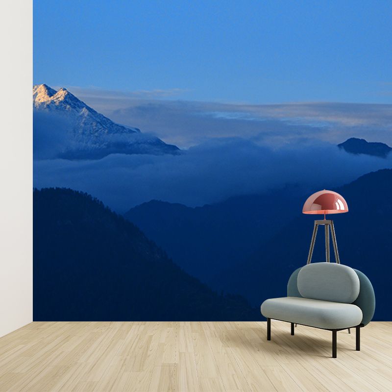 Himalayas View Mural Waterproof Wall Covering for Living Room Reading Room