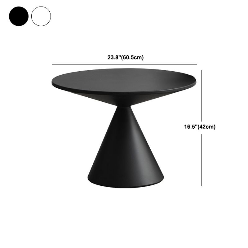 Mid-Century Modern Iron Coffee Table Pedestal Cocktail Table for Home