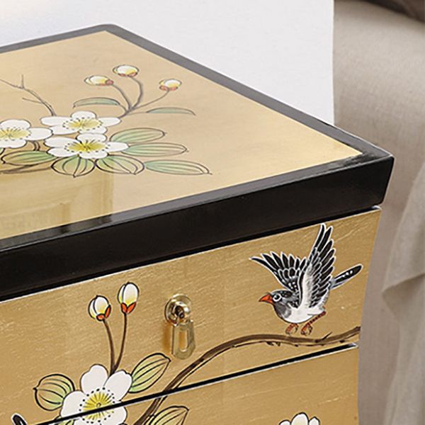 Classic Glam Storage Chest Solid Wood Dresser , 13.26 Inch Width