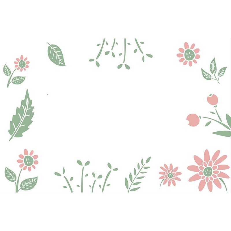 Stain Resistant Tropical Plants Mural Decorative Wallpaper Wall Covering