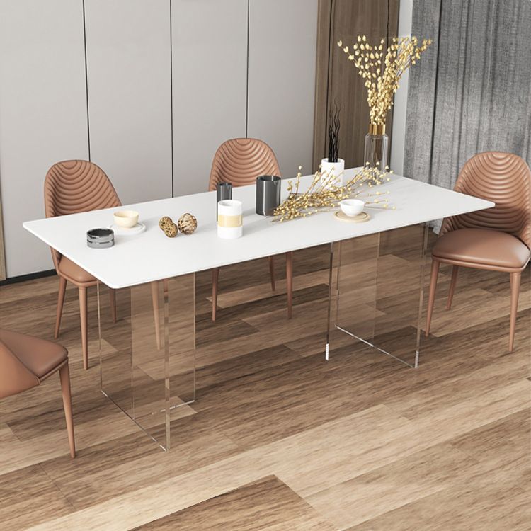 1/2/5/7 Pcs Rectangular Dining Table Set Dining Room Table and Chair