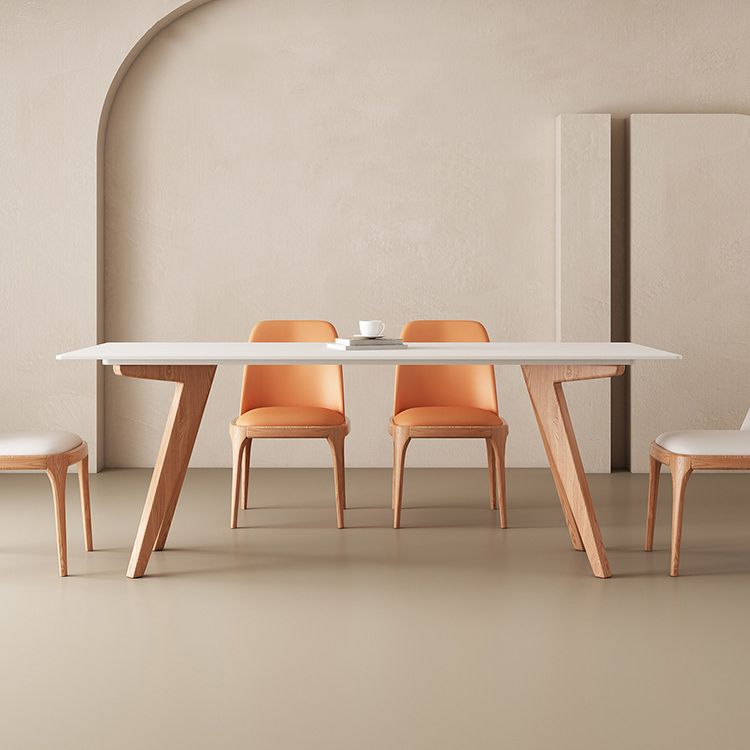 Modern Dining Set with Leather Chairs 1/4/5 Pieces Dinette Set