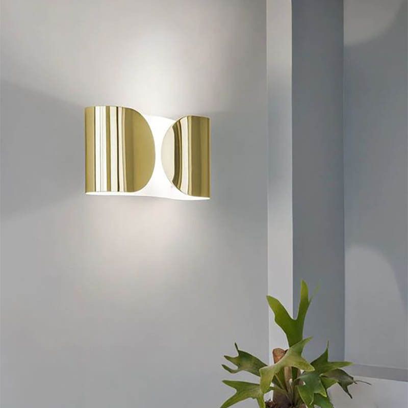 Metal Wall Mounted Sconce Black/White/Gold/Silver Wall Lights for Bedroom