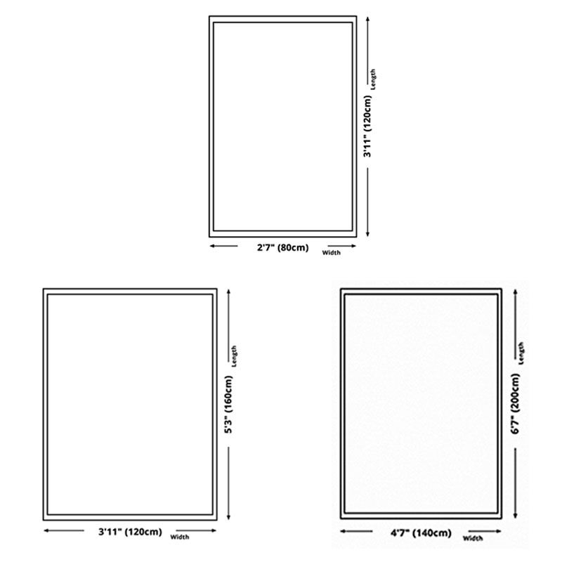 Simplicity Area Carpet Modern Polyester Rug Stain Resistant Washable Rug for Living Room