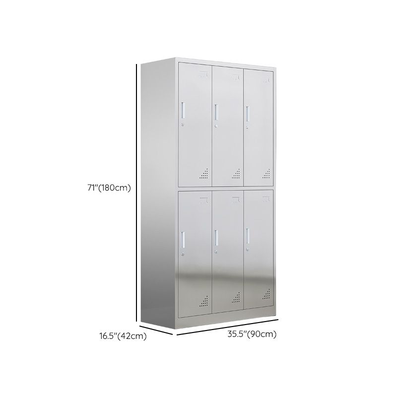 Metal Storage Cabinet for Bathroom Modern Cabinet with Hinged Doors
