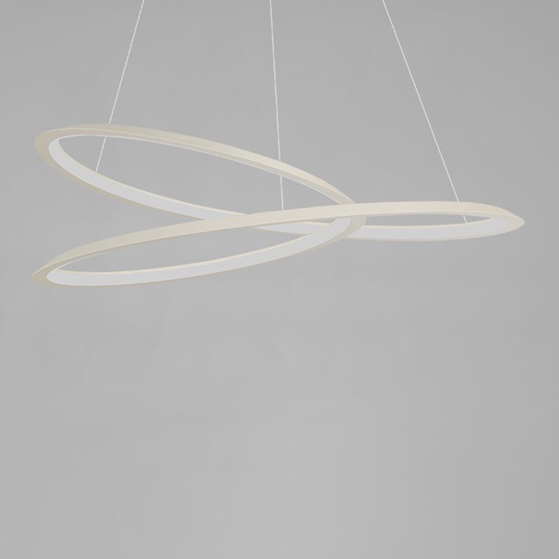 Curve senza soluzione di continuità lampadario a pendente lampadari moderni per sala da pranzo