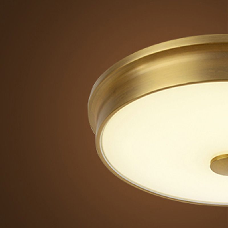 Modern Style Geometric Flush Mount Light Glass 1-Light Flush Ceiling Lights