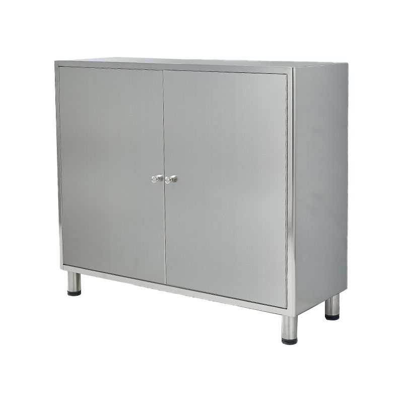 Stainless Steel Sideboard Cabinet Modern Server Cabinet with Storage for kitchen