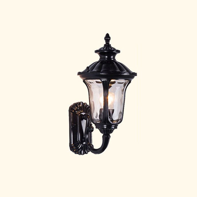 Verre en verre Mur de mur Lumière luminaire mural de style vintage