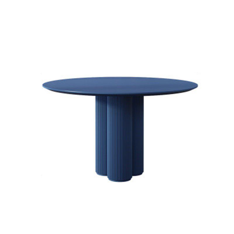 Modern Round Top Dinette Table Solid Wood Base Dining Table for Restaurant