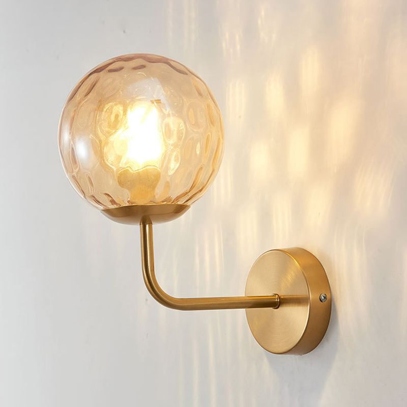 Kugelschatten 1-Licht Wandleuchte moderne Glas Wandmontage Leuchte Leuchte