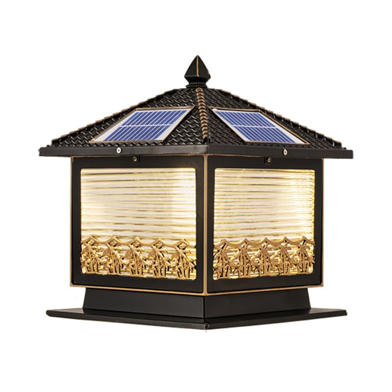 Modern Pillar Light Creative LED Solar Lighting Fixture for Garden