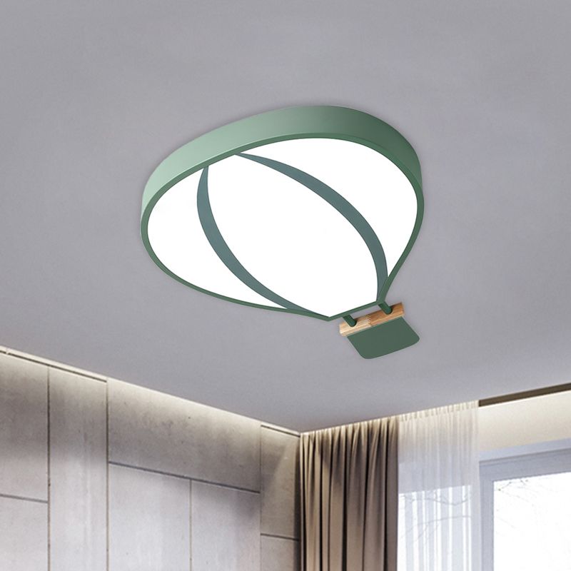 Lampada da incasso del palloncino dell'aria calda acrilica Nordic LED in bianco/grigio/verde per la camera da letto del bambino