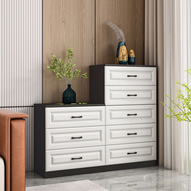 Wood Standard Side Cabinet Stain Resistant Storage Cabinet with Drawers