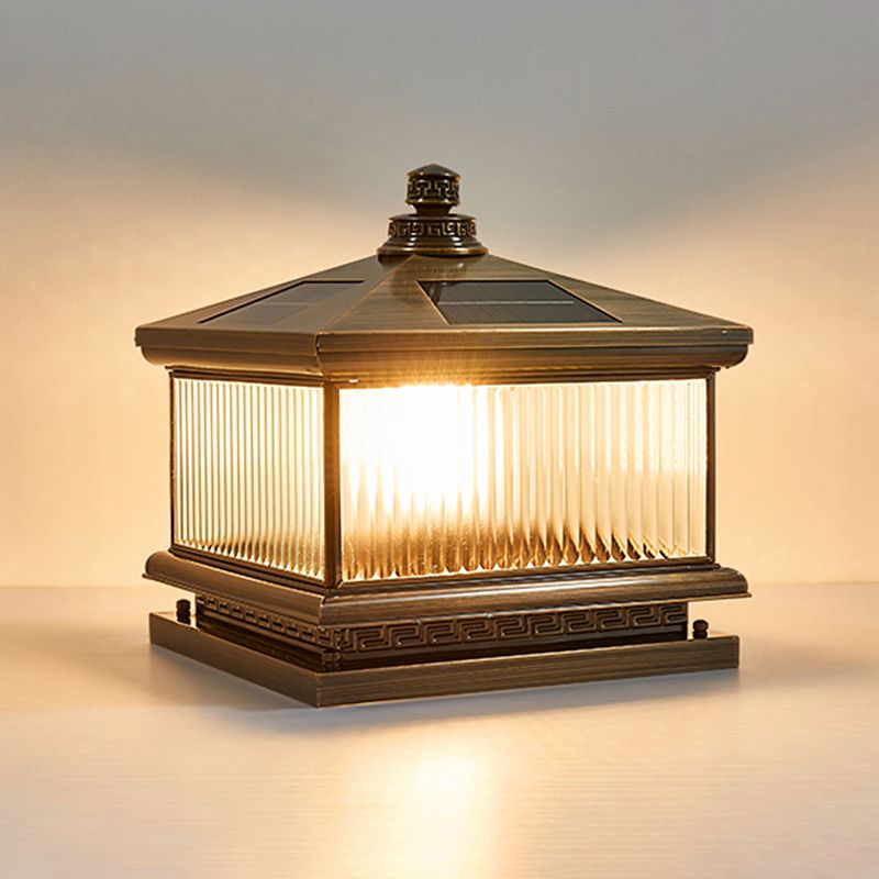 Household Pillar Light Creative LED Solar Lighting Fixture for Backyard