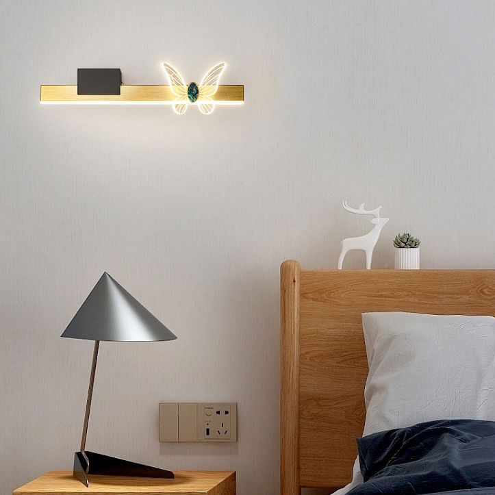 Rectangular Vanity Sconce Modern Minimalist Style Aluminum Vanity Light