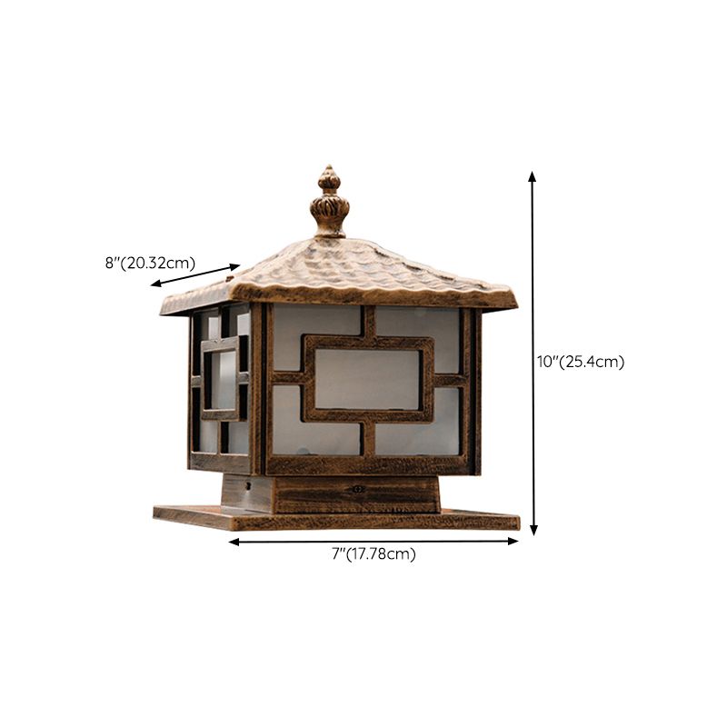 Minimalist LED Pillar Light Household Solar Lighting Fixture for Garden