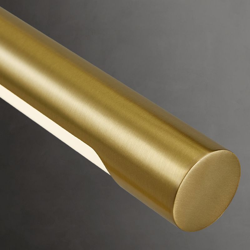 Linear Table Lamp Mid Century Modern Metal 1 Light Table Light in Gold