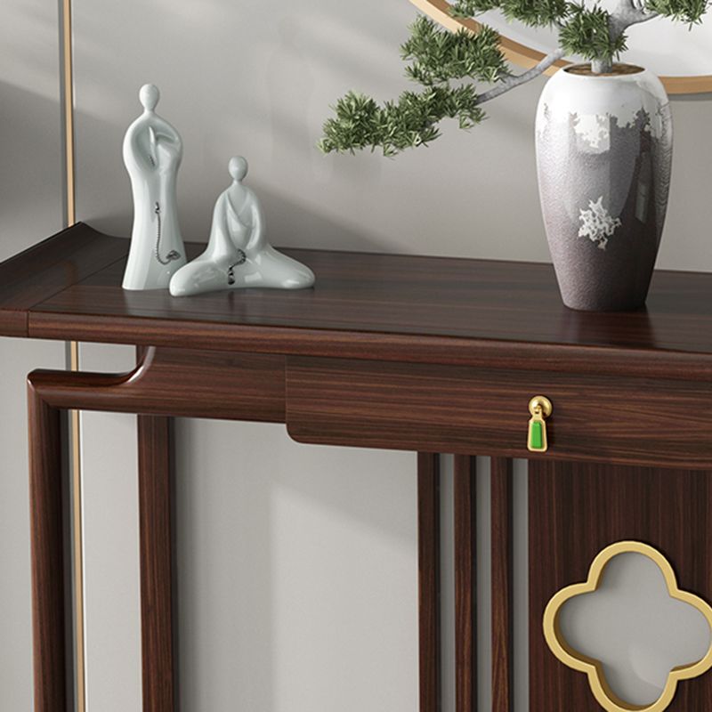 Rectangle Shape Contemporary Console Table Brown Console Sofa Table