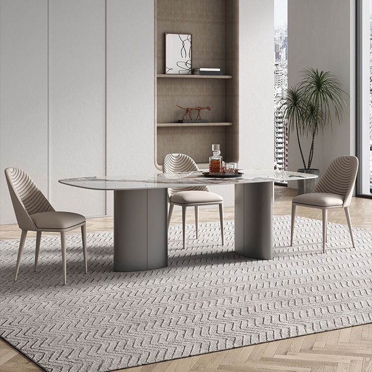 Contemporary Style Rectangle Table Set 1/4/5/6 Pieces Dining Set for Kitchen