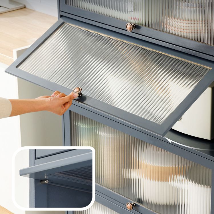 Contemporary Sideboard Table Bamboo Sideboard with Doors for Kitchen