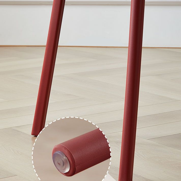 Silla lateral trasera abierta apilable moderna, acabado mate de plástico, silla de comedor