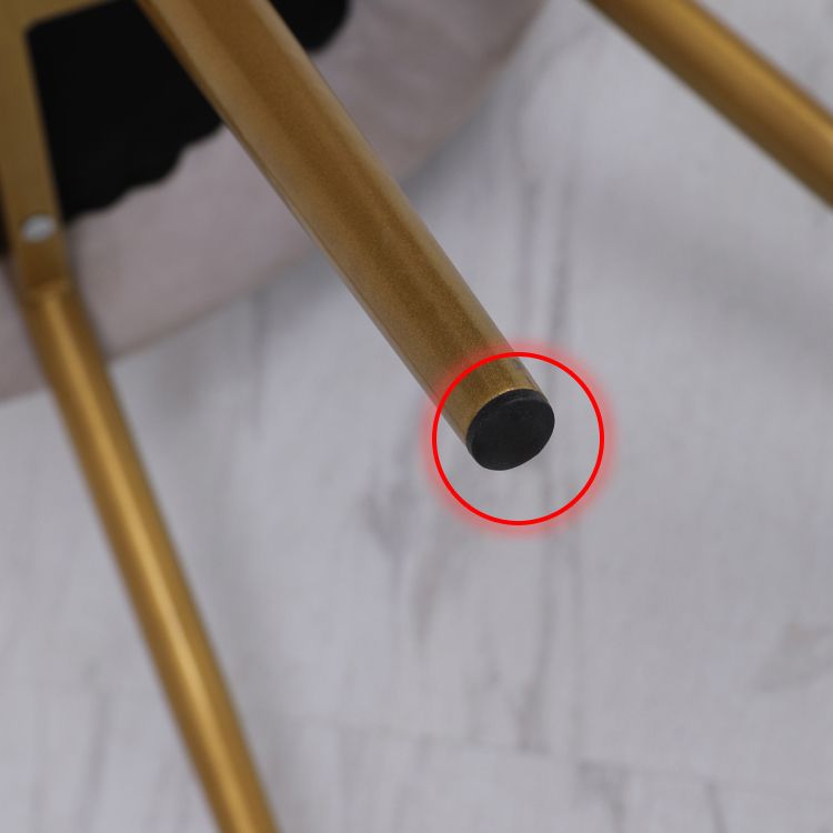 Chaise de salle à manger en métal de Style scandinave, coussin sans accoudoirs, couronne, dossier supérieur, chaise simple