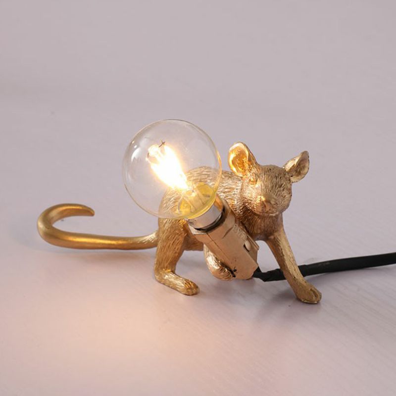 Lampada da tavolo a forma di topo in stile per bambini Lampa