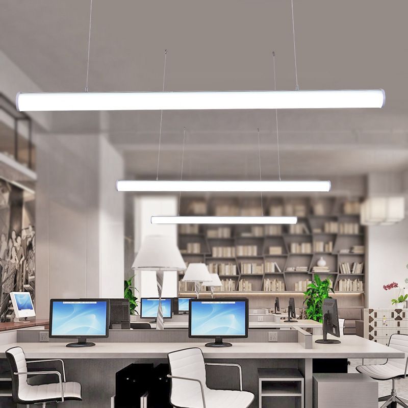 Cilindriche Luci a ciondolo di grande cucina di grandi dimensioni Metallic Modern Isola Lampade per ufficio