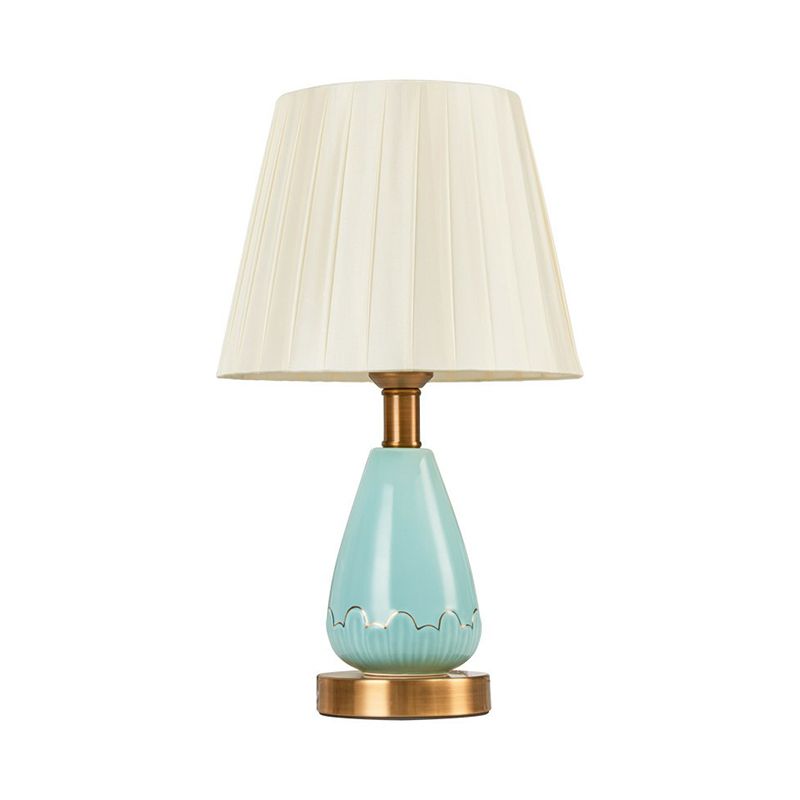 Simple Style Empire Shade Night Light Night Fabric Rieping Single Table Light