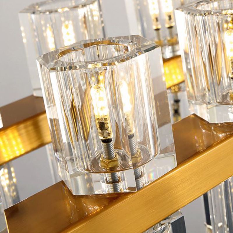 ANILLA CRISTAL CRISTAL LIGHTA CHEXTURA POSTMODERNOS 24 CABEZAS Capante de dormitorio Candelier en oro