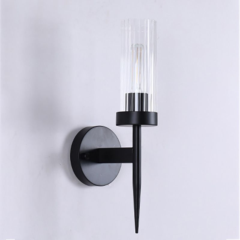 Minimalist Style Wall Sconce Lighting Geometric Glass Shade Wall Lighting Fixtures