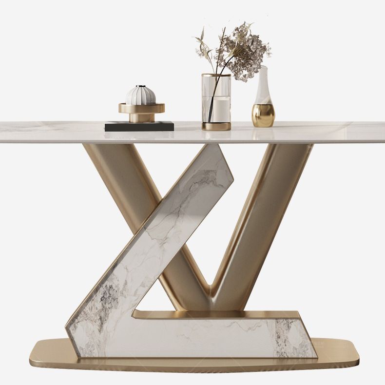 1/4/5/7/9 Pcs Dining Room Table and Chair Set Sintered Stone Dining Table Set